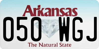 AR license plate 050WGJ