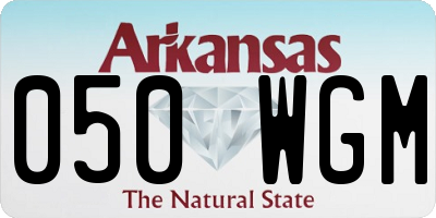 AR license plate 050WGM