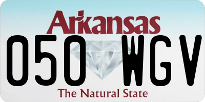 AR license plate 050WGV