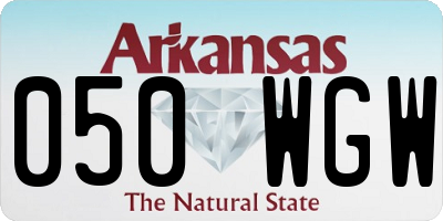 AR license plate 050WGW