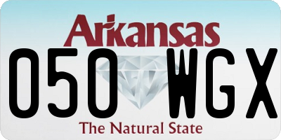 AR license plate 050WGX