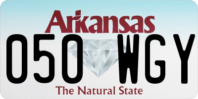 AR license plate 050WGY