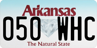AR license plate 050WHC