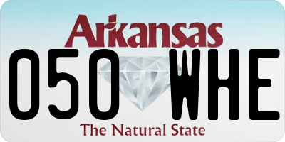 AR license plate 050WHE