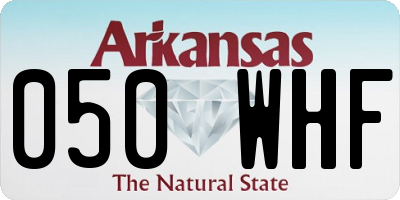 AR license plate 050WHF