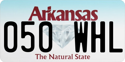 AR license plate 050WHL