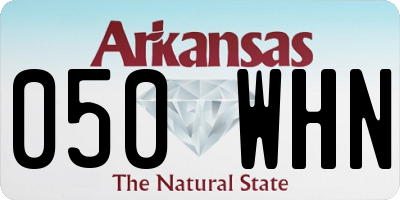 AR license plate 050WHN