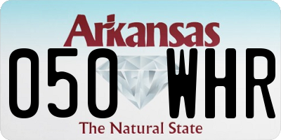 AR license plate 050WHR