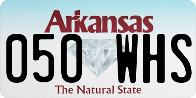 AR license plate 050WHS