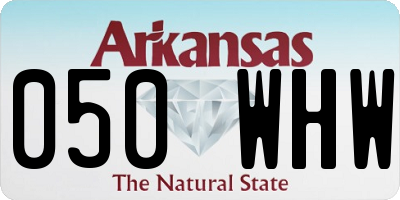 AR license plate 050WHW