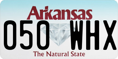 AR license plate 050WHX