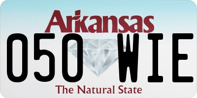AR license plate 050WIE