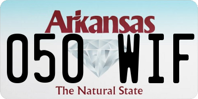 AR license plate 050WIF