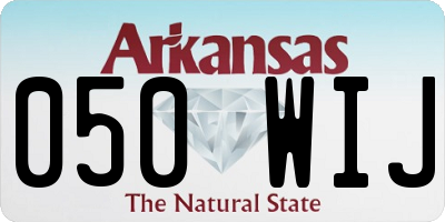 AR license plate 050WIJ