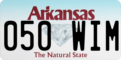 AR license plate 050WIM