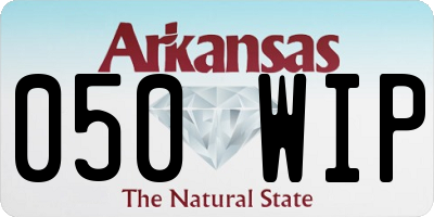 AR license plate 050WIP