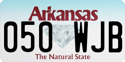 AR license plate 050WJB