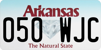 AR license plate 050WJC