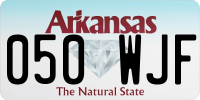 AR license plate 050WJF