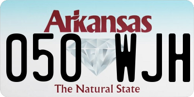 AR license plate 050WJH