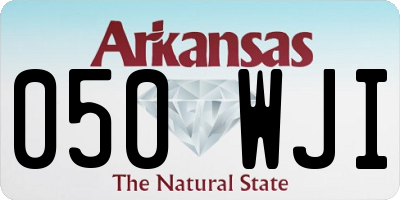 AR license plate 050WJI