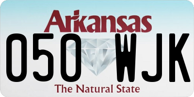 AR license plate 050WJK