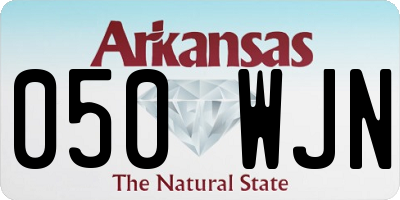 AR license plate 050WJN