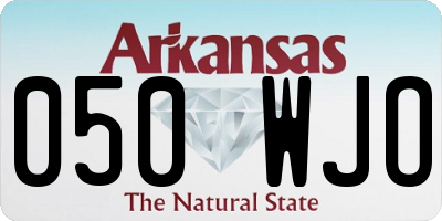 AR license plate 050WJO