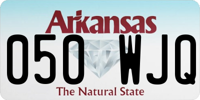 AR license plate 050WJQ