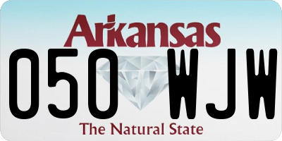 AR license plate 050WJW