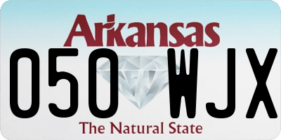 AR license plate 050WJX