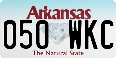 AR license plate 050WKC