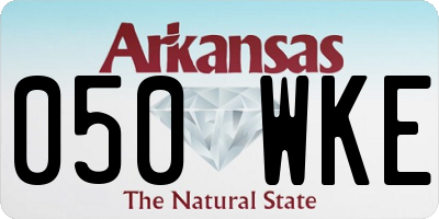 AR license plate 050WKE