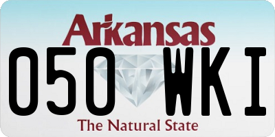AR license plate 050WKI