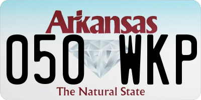 AR license plate 050WKP