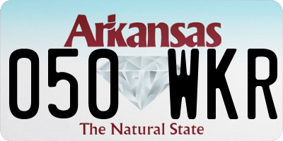 AR license plate 050WKR
