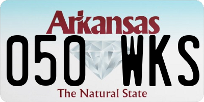 AR license plate 050WKS