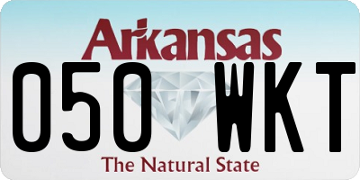 AR license plate 050WKT
