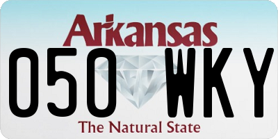 AR license plate 050WKY