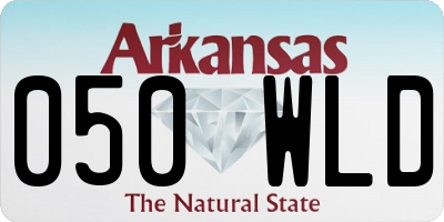 AR license plate 050WLD