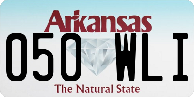 AR license plate 050WLI