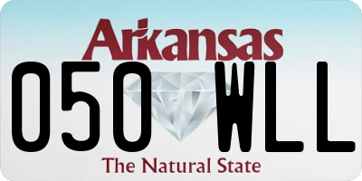 AR license plate 050WLL