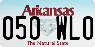 AR license plate 050WLO