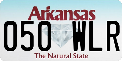 AR license plate 050WLR