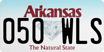 AR license plate 050WLS