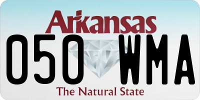 AR license plate 050WMA