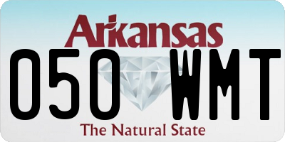 AR license plate 050WMT