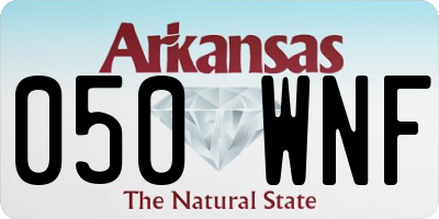 AR license plate 050WNF