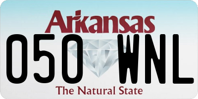 AR license plate 050WNL