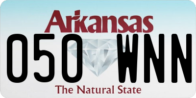 AR license plate 050WNN
